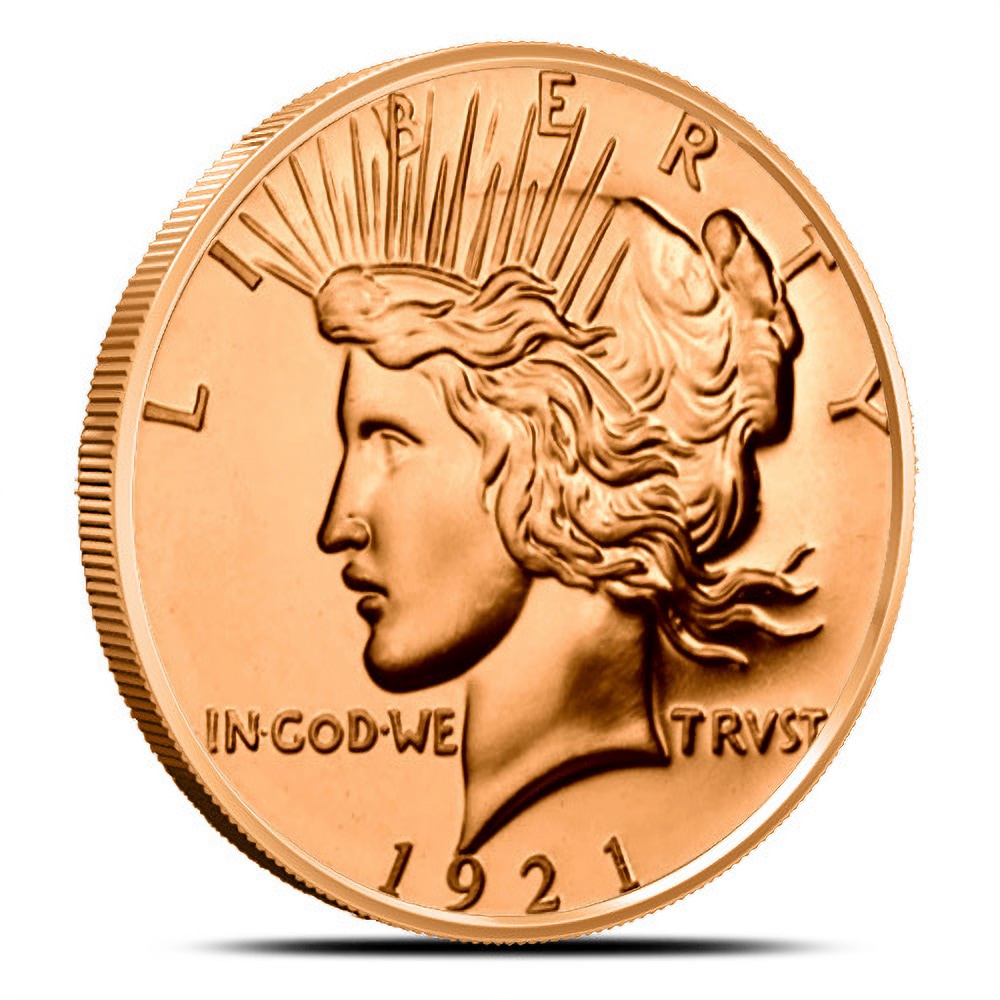 1 oz Peace Dollar Copper Round (New)