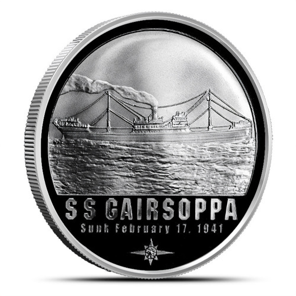 1 oz S.S. Gairsoppa Shipwreck Silver Round (Secondary Market)