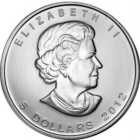 2012 1 oz Canadian Silver Maple Leaf Coin