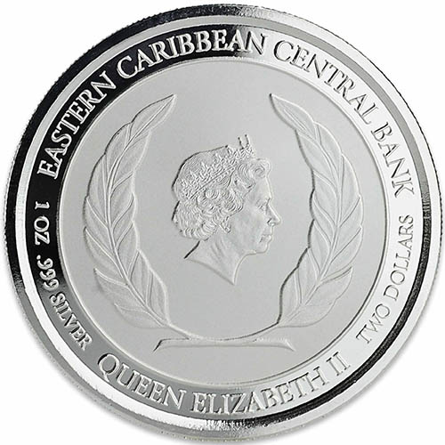 2018 1 oz Montserrat Silver Emerald Isle of the Caribbean Coin (BU)