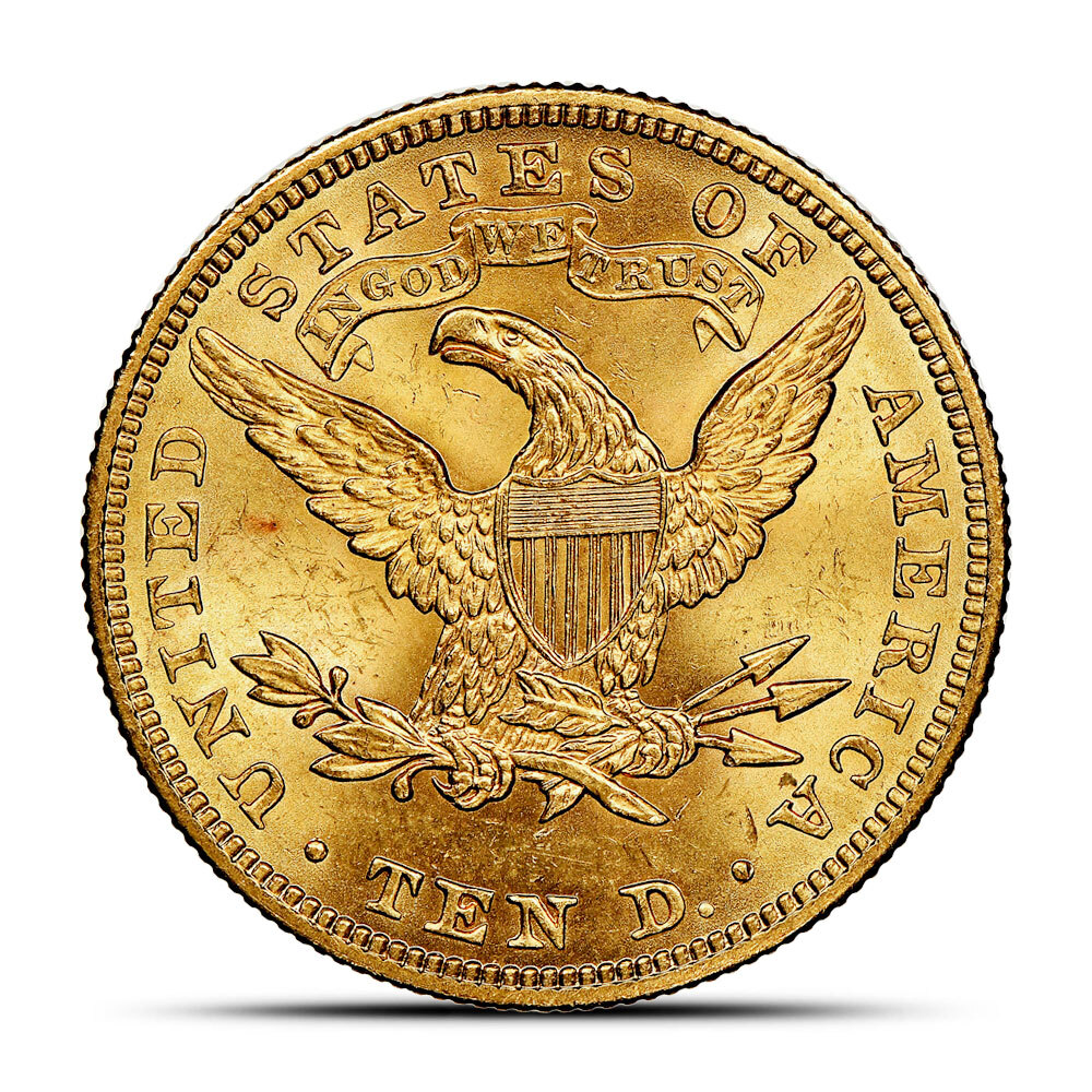 Pre-33 $10 Liberty Gold Eagle Coin (Cleaned)