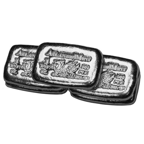 2215-1-oz-Atlantis-Dragon-Hand-Poured-Silver-Bar-New-3.jpg 1 oz Atlantis Dragon Hand Poured Silver Bar (New)