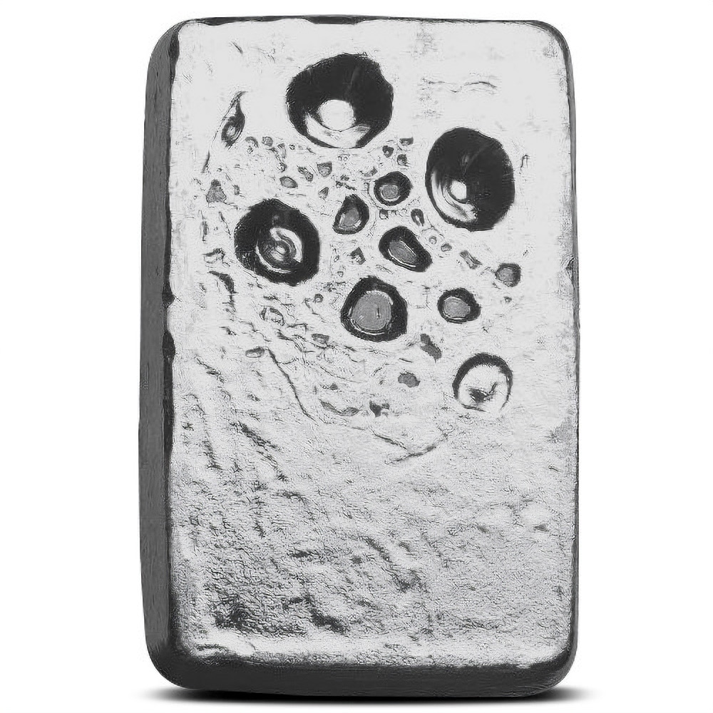 10 oz Atlantis Lion Hand Poured Silver Bar (New)