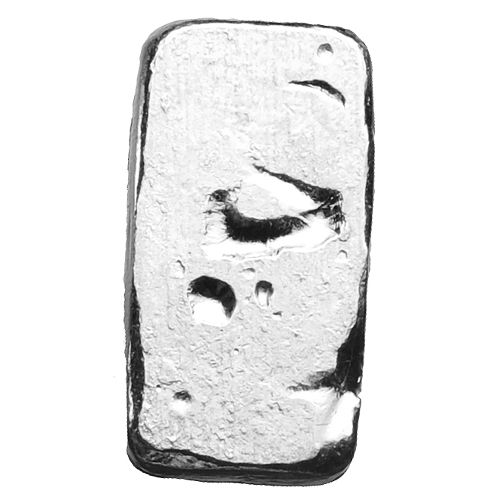 1/2 oz Atlantis Skull and Crossbones Hand Poured Silver Bar (New)