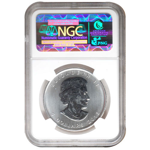2013 1 oz 25th Anniversary Canadian Silver Maple Leaf Coin NGC MS67