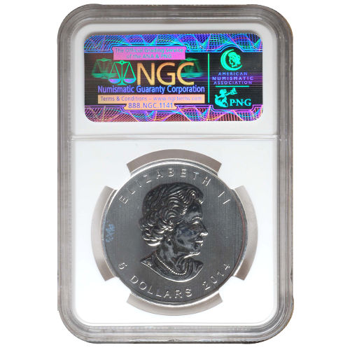 2014 1 oz Canadian Silver Peregrine Falcon Coin NGC MS67