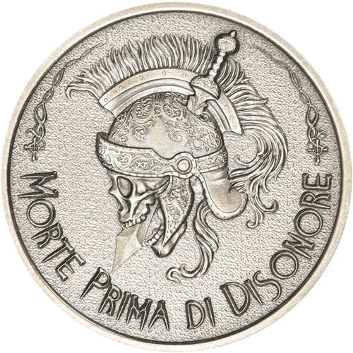2 oz Morte Prima di Disonore Silver Round (New)
