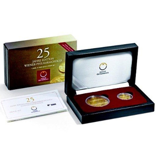 2014 Austrian Gold Philharmonic 2-Coin Proof Set (1 and 1/4 oz)