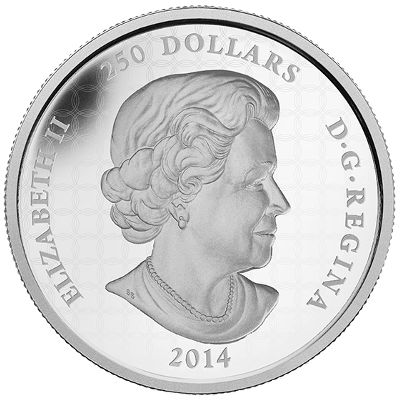 2014 1 Kilo Maple Leaf Forever $250 Canadian Silver Coin (BU)