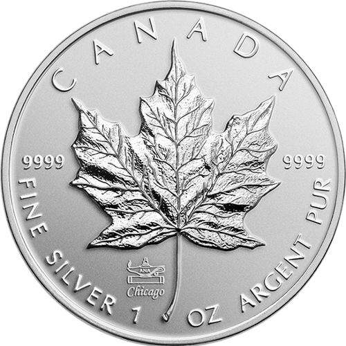 2014 1 oz Canadian Silver Maple Leaf (ANA Privy Mark, RP)