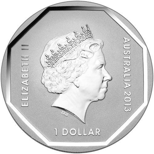 2013 1 oz Australian Silver Kangaroo Road Sign Coin (BU)