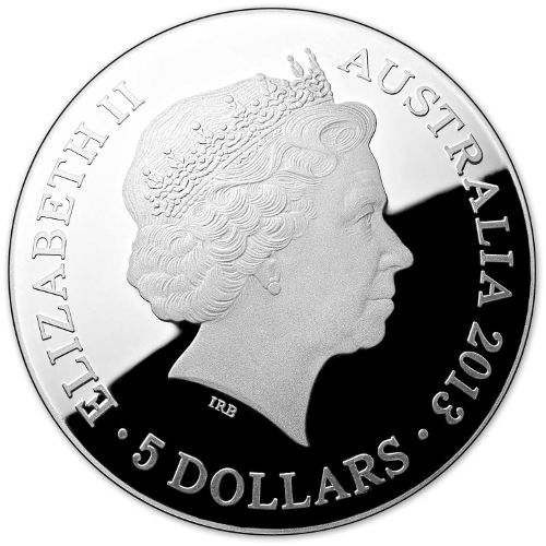 2013 1 oz Australian $5 Silver Pavo Proof Coin