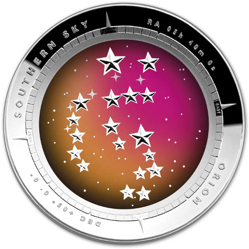 2014 1 oz Australian $5 Silver Orion Proof Coin
