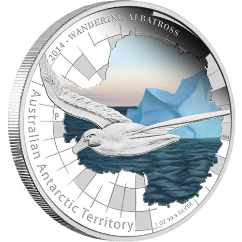 2014 1 oz Australian Silver Wandering Albatross Proof Coin