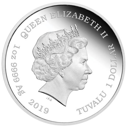 2019 1 oz Proof Tuvalu Star Trek The Original Series Captain Kirk Silver Coin (Box + CoA)