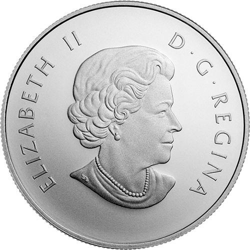 2014 1 oz Cowboy in the Rockies $25 Canadian Silver Coin