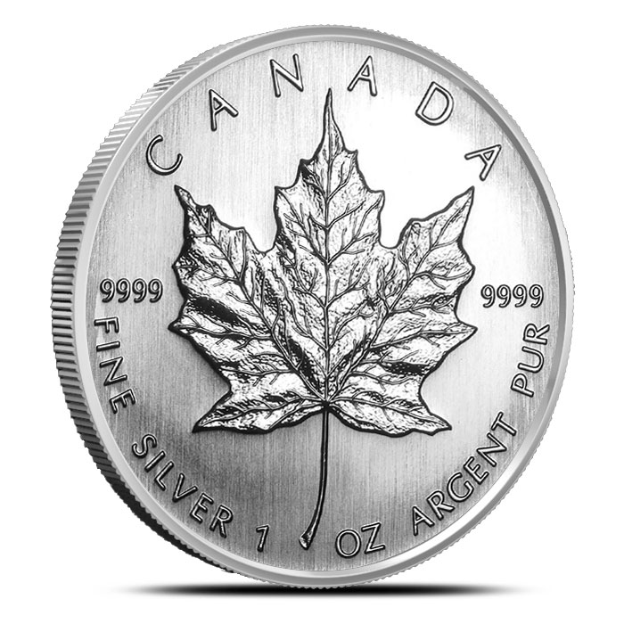2008 1 oz Canadian Silver Maple Leaf Coin (BU)