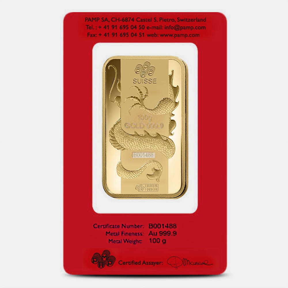 2330-100-Gram-PAMP-Suisse-Lunar-Dragon-Gold-Bar-New-w-Assay-3.jpg 100 Gram PAMP Suisse Lunar Dragon Gold Bar (New w/ Assay)
