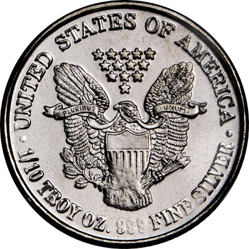 1/10 oz ARM Mercury Dime Silver Round (New)