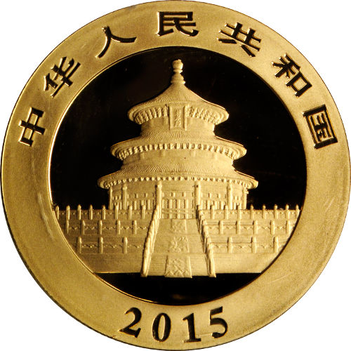 2015 1/2 oz Chinese Gold Panda Coin (BU)