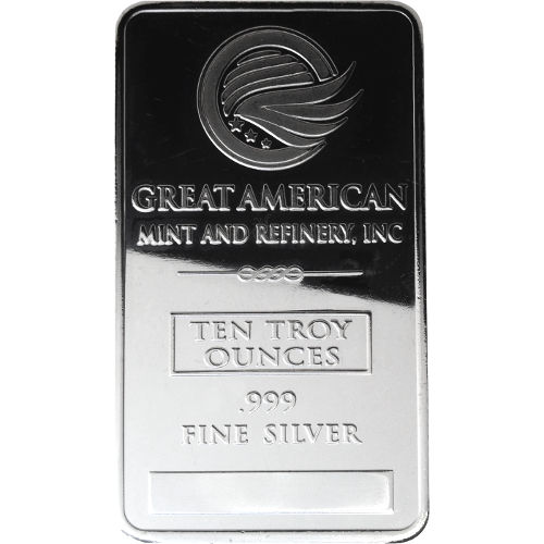 10 oz Great American Mint Silver Bar (New)