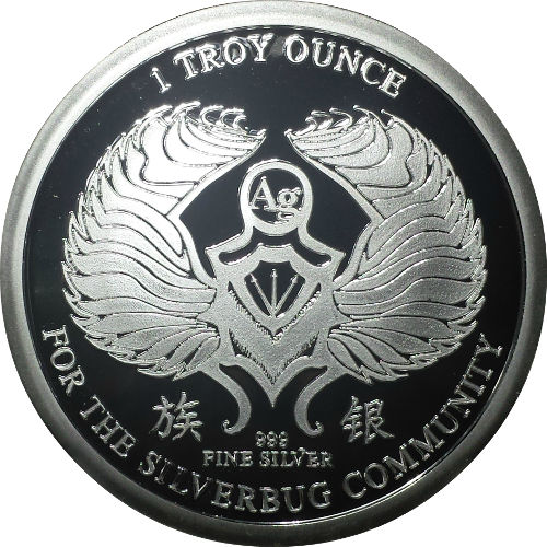 1 oz Proof Silverbug Silver Round (New, Version 2)