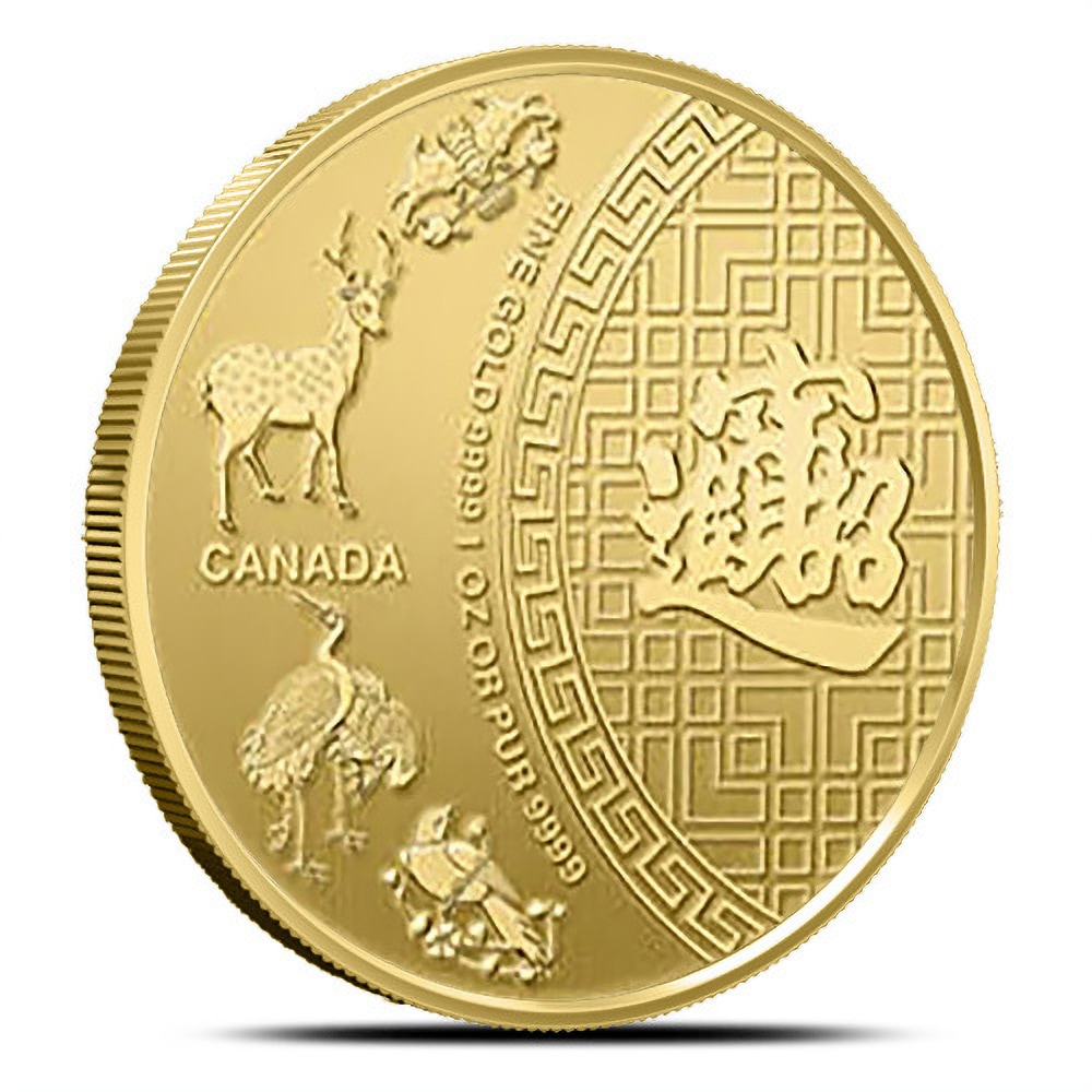 2014 1 oz Canadian Gold Five Blessings Coin (BU)