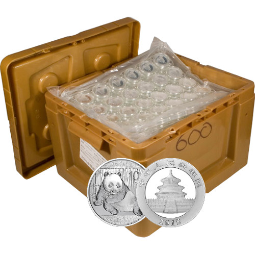 2015 Chinese Silver Panda Monster Box (600 Coins, BU)
