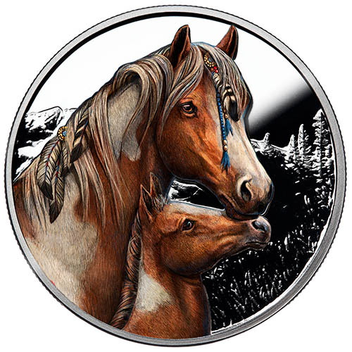 5 oz Colorized Proof Lisa Parker Collection Apache Silver Round (New w/ CoA)