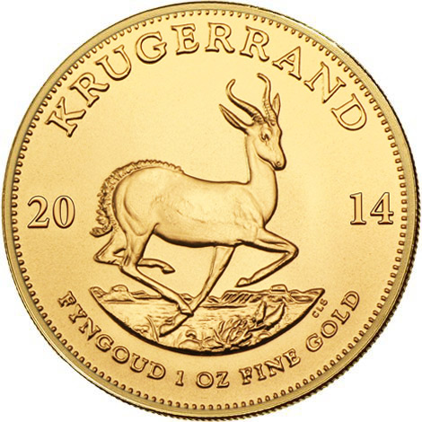 2014 1 oz South African Gold Krugerrand Coin (BU)