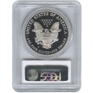 2012-S 1 oz Proof American Silver Eagle Coin PCGS PR70 DCAM 75th Anniversary
