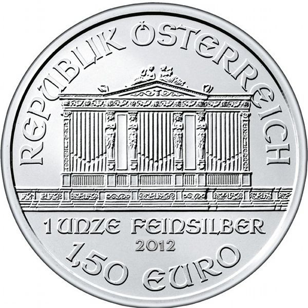 2012 1 oz Austrian Silver Philharmonic Coin