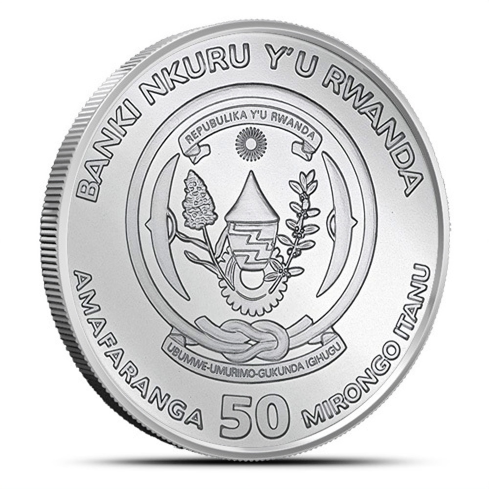 2019 1 oz Proof Rwandan Silver Victoria Nautical Ounce Coin (Capsule + CoA)