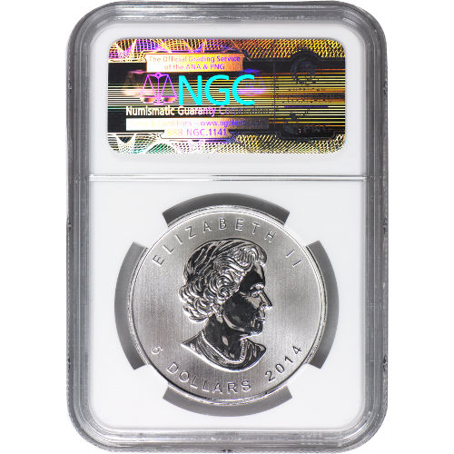 2014 1 oz Canadian Silver Bald Eagle Coin NGC MS69