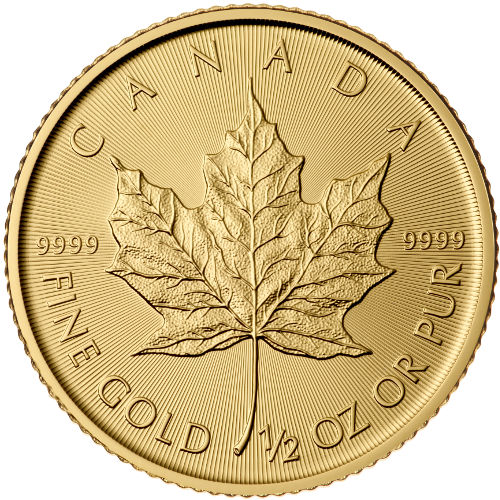 2015 1/2 oz Canadian Gold Maple Leaf Coin (BU)