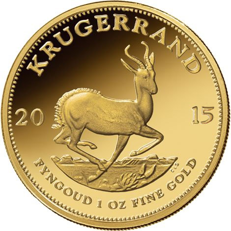 2015 1 oz South African Gold Krugerrand Coin (BU)