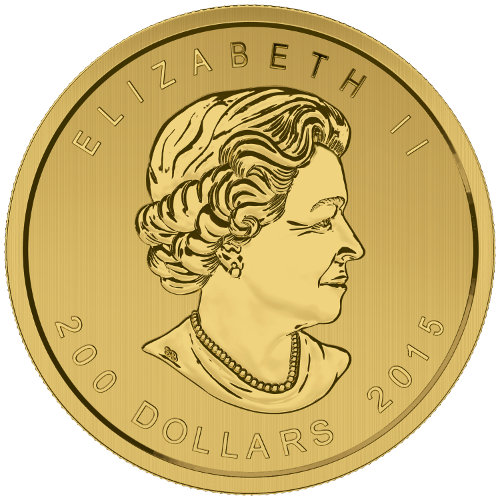 2015 1 oz Canadian Gold Growling Cougar Coin (BU w/ Assay)