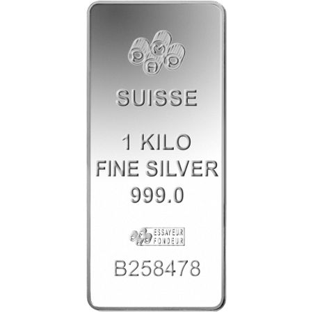 1 Kilo PAMP Suisse Fortuna Silver Bar (New w/ Assay)