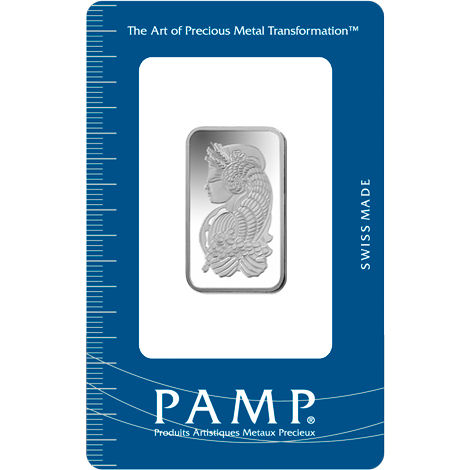 10 Gram PAMP Suisse Fortuna Silver Bar (New w/ Assay)