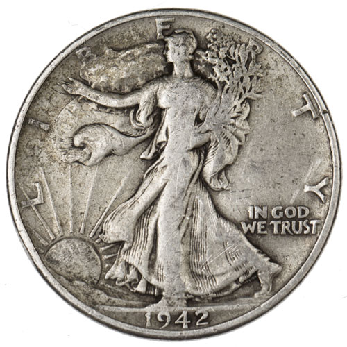 90% Silver Walking Liberty Half Dollars ($100 FV, Circulated)