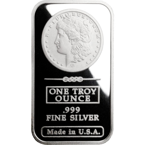 1 oz GAM Morgan Silver Bar (New)