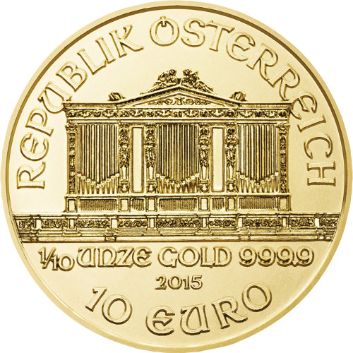 2015 1/10 oz Austrian Gold Philharmonic Coin (BU)