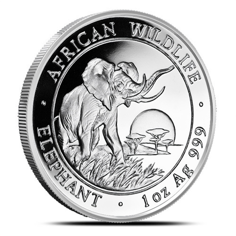 2009 1 oz Somalia Silver Elephant Coin (BU)
