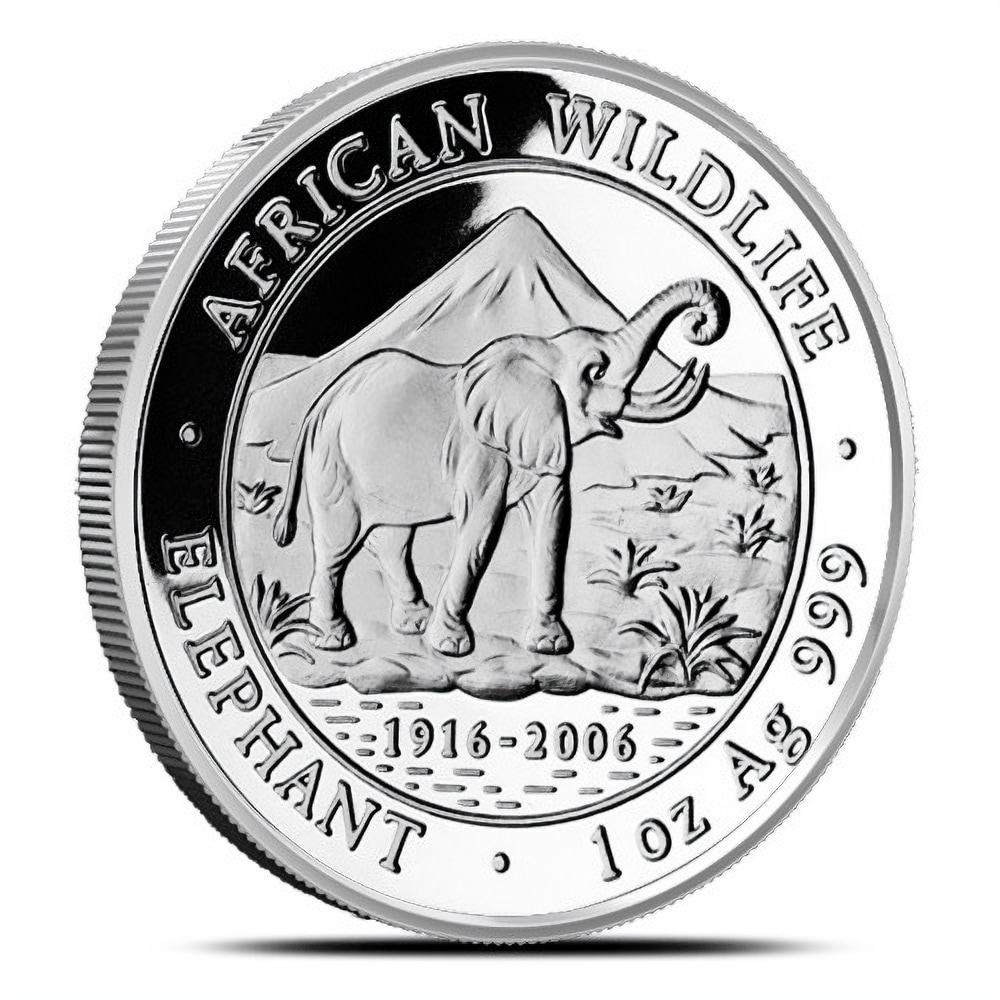 2006 1 oz Somalia Silver Elephant Coin (BU)
