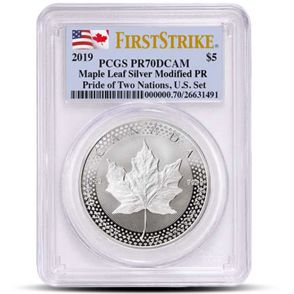 2019 US Mint Pride of Two Nations Silver 2-Coin Set PCGS PR70 (First Day of Issue)