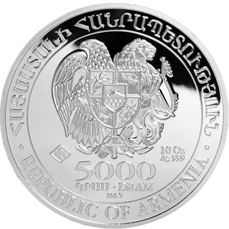 2015 10 oz Armenian Silver Noah’s Ark Coin (BU)