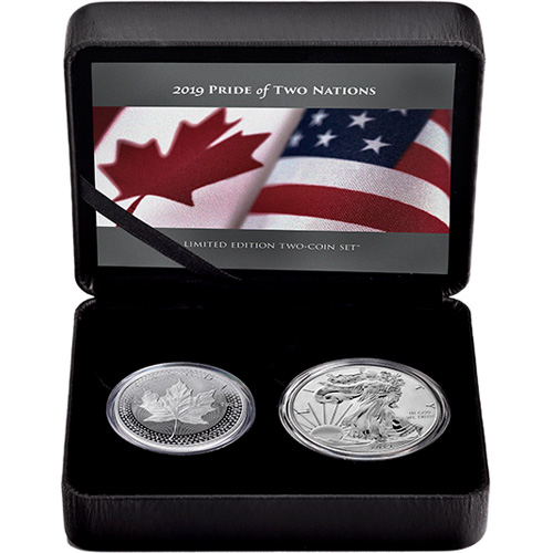2019 RCM Pride of Two Nations Silver 2-Coin Set (Box + CoA)