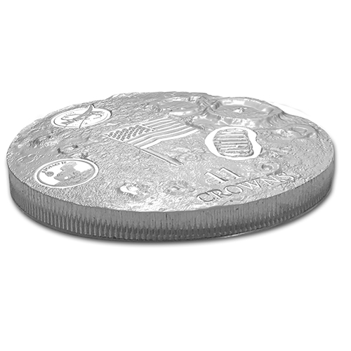 2019 11 oz First Man On The Moon Silver Coin (Ultra High Relief)