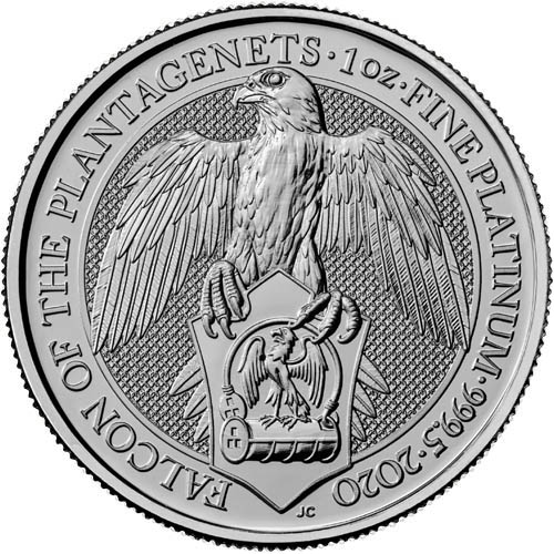 2020 1 oz British Platinum Queen’s Beast Falcon Coin