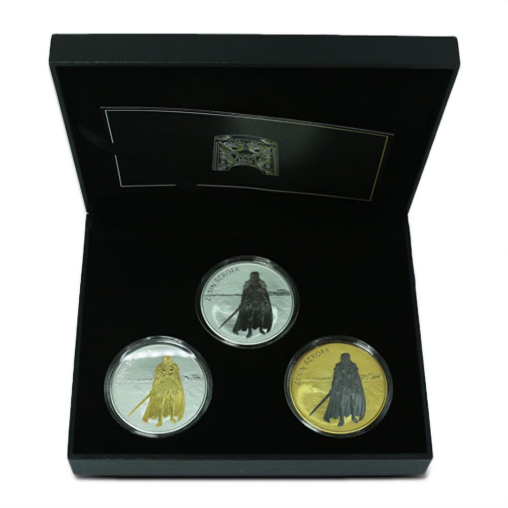 2019 South Korean Zi:Sin Scrofa Silver 3-Medal Set (Box + CoA)